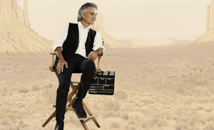 Andrea Bocelli na planie filmowym - fot. MAKROCONCERT